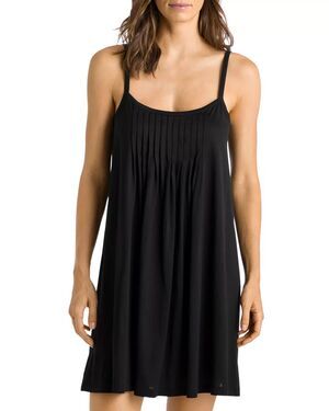 Hanro L79417 Cotton Juliet Knit Babydoll Chemise In Black Size Small New